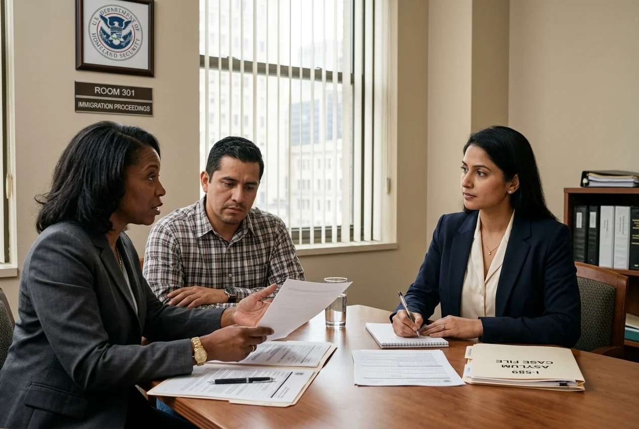 Court-certified immigration interpreter at New York 26 Federal Plaza and Varick Street for removal hearings, asylum cases, and USCIS interviews