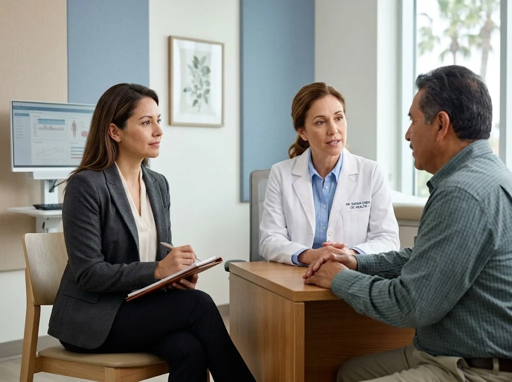 HIPAA-compliant medical interpreter providing healthcare interpretation services across Orange County hospitals, clinics, and telehealth platforms