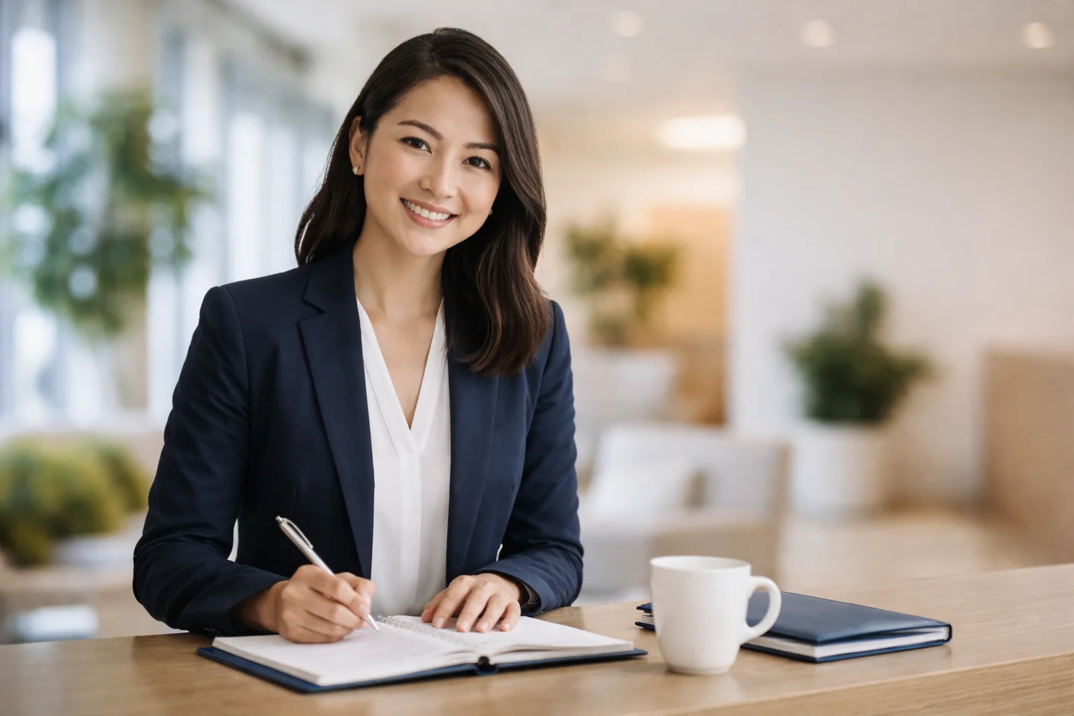 Certified document translation specialist reviewing legal documents