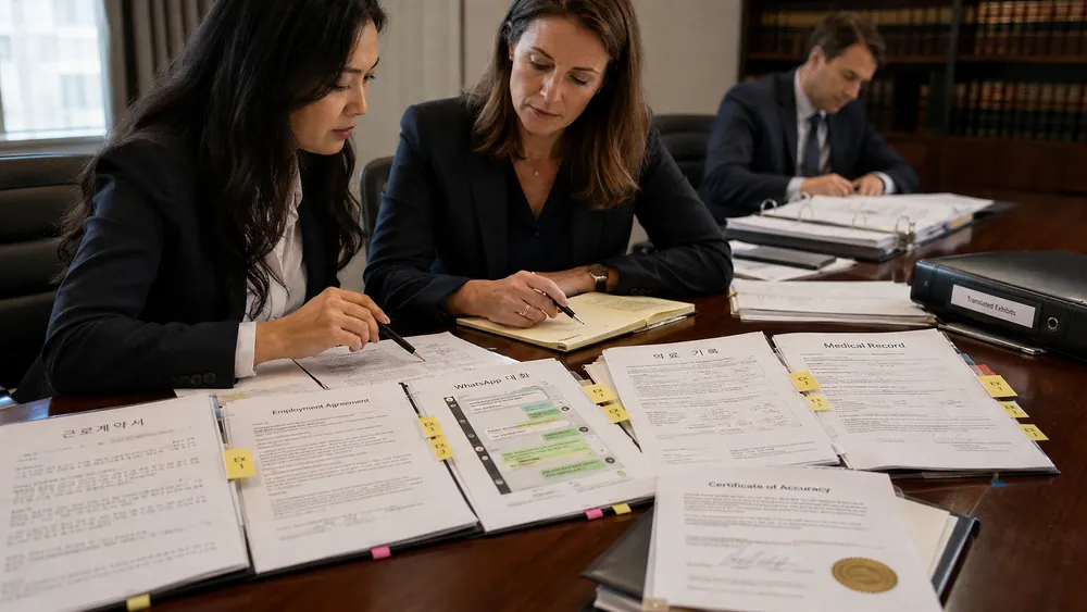 Court Exhibits in Another Language: What Actually Gets the Translation Admitted